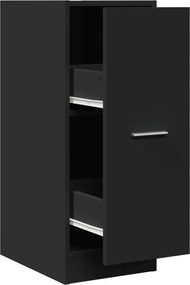 vidaXL Συρταριέρα Γενικής Χρήσης Μαύρο 30x41x77,5 εκ. Επεξ. Ξύλο