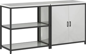 vidaXL Σετ Αποθήκευσης Κουζίνας HATTEM 2 pcs Ασημί