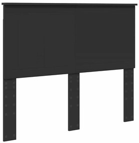 vidaXL Κεφαλάρι με κεφαλάρι Μαύρη Οξυά 135 cm Επεξεργασμένο ξύλο