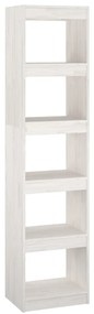 vidaXL Βιβλιοθήκη/Διαχωριστικό Χώρου Λευκό 40x30x167,5 εκ. Ξύλο Πεύκου