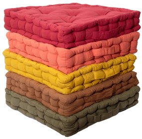 Μαξιλάρι Δαπέδου 40x40x8 581 22-Σοκολά Viopros