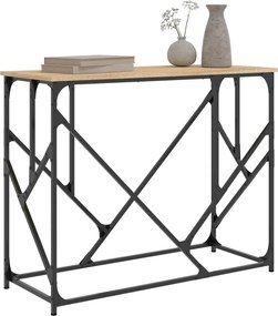 vidaXL Τραπέζι Κονσόλα Sonoma Δρυς 100x40x80 εκ. Επεξεργασμένο Ξύλο