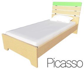 Παιδικό Ημίδιπλο Πράσσινο Κρεβάτι Irven Picasso