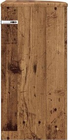 vidaXL End Table Παλιό ξύλο 29,6 x 29,6 x 60 εκ Επεξεργασμένο ξύλο