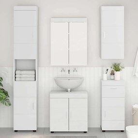 vidaXL Σετ Επίπλων Μπάνιου TULUM 5 pcs Λευκό 60 x 34 x 63 εκ