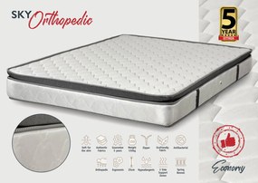 KPS ΣΤΡΩΜΑ ΜΕ ΑΝΩΣΤΡΩΜΑ SKY ORTHOPEDIC 160X200X25ΕΚ ECONOMY KPS-08.02.144