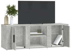 vidaXL Έπιπλο Τηλεόρασης Γκρι Σκυρ. 100x31,5x35 εκ. Επεξ. Ξύλο