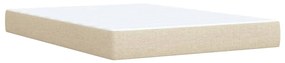 Κρεβάτι Boxspring με Στρώμα Κρεμ 160x200 εκ. Υφασμάτινο 3292844