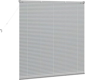 vidaXL Βενετσιάνικες Ρόδες Ασημί 130 x 130 cm Αλουμίνιο