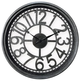 Ρολόι Τοίχου ArteLibre Ασημί Πλαστικό Φ50.7x5.2cm