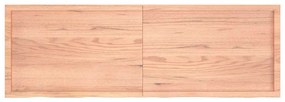 vidaXL Ράφι Τοίχου Ανοιχτό Καφέ 180x60x(2-4)εκ. Επεξ. Μασίφ Ξύλο Δρυός