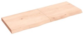 vidaXL Επιφάνεια Τραπεζιού 140x50x(2-6)εκ Ακατέργαστο Μασίφ Ξύλο Δρυός