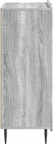 vidaXL Πλαϊνό γραφείο Γκρι Sonoma 66 x 34,5 x 92 εκ.