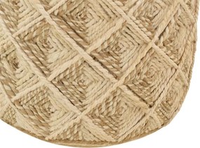 Σκαμπό Yton Inart μπεζ 100% γιούτα 40x40x40εκ