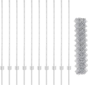 vidaXL Συνδεδεμένος φράχτης με δοκό 10 x 1,2 μ (Π x Υ)