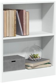 vidaXL Βιβλιοθήκη Λευκή 60 x 24 x 76 εκ. από Επεξεργασμένο Ξύλο