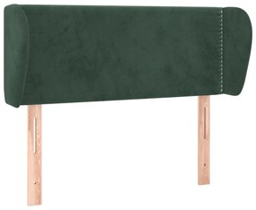 Κεφαλάρι με Πτερύγια Σκούρο Πράσινο 103x23x78/88 εκ. Βελούδινο 3117049