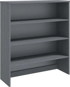 vidaXL Πάνω Μέρος Ντουλαπιού HAMAR Γκρι 90x30x100 εκ. Μασίφ Πεύκο