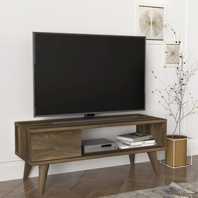 Έπιπλο τηλεόρασης Telendos καρυδί μοριοσανίδα 90x30x33εκ