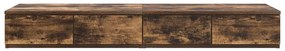 vidaXL Συρτάρια κρεβατιού Καπνιστή δρυς 120 x 36.5 x 16.5 εκ