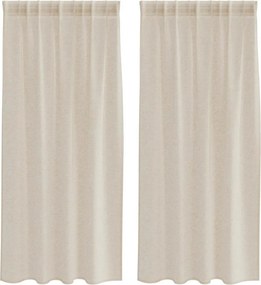 vidaXL Κουρτίνα βυσσινί 2 pcs Άμμος 175 x 140 εκ. Πολυεστέρας