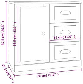 ΝΤΟΥΛΑΠΙ ΛΕΥΚΟ 70 X 35,5 X 67,5 ΕΚ. ΑΠΟ ΕΠΕΞΕΡΓΑΣΜΕΝΟ ΞΥΛΟ 816192