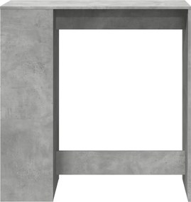 vidaXL Τραπέζι Μπαρ με Ράφια Γκρι Σκυρ. 101x40x103,5 εκ Επεξεργ. Ξύλο