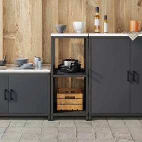 vidaXL Ράφι Κουζίνας HATTEM Ανθρακί 40 x 50 x 92 εκ Ατσάλι