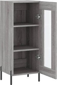 vidaXL Ντουλάπι Γκρι Sonoma 34,5x34x90 εκ. από Επεξεργασμένο Ξύλο
