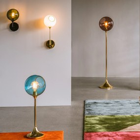 Επιτραπέζιο Φωτιστικό Ballroom Table Ø20cm Μελί και Χρυσό