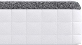 vidaXL Στρώμα 2 τμχ. Μέτρια μαλακό 70 x 190 cm Λευκό και Γκρι