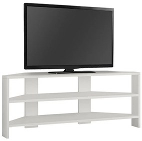 Έπιπλο Tηλεόρασης Γωνιακό Thales 214362 110x36x45cm White Μελαμίνη