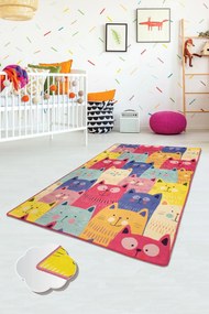 Carpet (100 x 160) Cats - Colourful Multicolor