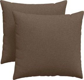 vidaXL Μαξιλάρι Καναπέ 2 pcs Καφέ 45 x 45 cm ύφασμα