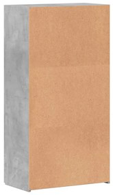 vidaXL Αρχειοθήκη Γκρι Σκυρ. 60x32x115 εκ. Επεξεργασμένο Ξύλο