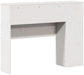 vidaXL Κεφαλάρι με Αποθ. Χώρο Λευκό 90 εκ. από Μασίφ Ξύλο Πεύκου