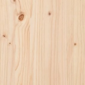 Κεφαλάρι Κρεβατιού 125,5 x 4 x 100 εκ. από Μασίφ Ξύλο Πεύκου - Καφέ