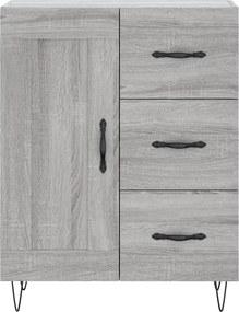 vidaXL Ντουλάπι Γκρι Sonoma 69,5 x 34 x 90 εκ. από Επεξεργασμένο Ξύλο