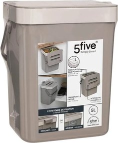 Κάδος απορριμμάτων 5five - 5L - Μπεζ