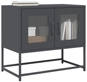 ντουλάπι τηλεόρασης vidaXL Ανθρακί 68x39x60,5 cm Ατσάλι ψυχρής έλασης