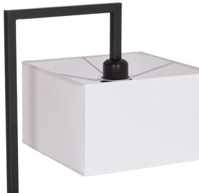 Φωτιστικό Δαπέδου BRANS C7532.11 Μέταλλο Μαύρο - PVC Καπέλο Λευκό 25x33x170Υ εκ. 25x33x170 εκ.