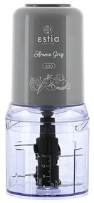 Πολυκόπτης Aroma Grey 400w Με Πλαστικό Δοχείο 500ml Estia