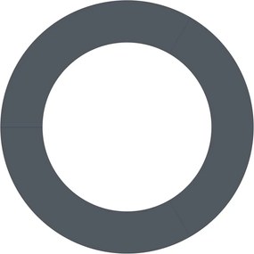 vidaXL κατάλληλο για επίπεδα δαχτυλίδια δέντρου 5 pcs Ανθρακί