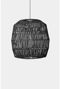 Κρεμαστό Φωτιστικό Οροφής 1xE27 Ρατάν Φ78cm Nama 5 AY Illuminate-415.100.03/P-Μαύρο 415.100.03/P
