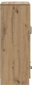 vidaXL Πλαϊνό γραφείο Artisan Δρυς 66 x 34,5 x 92 εκ.
