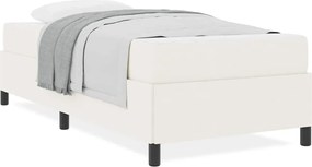 vidaXL Σκελετός Κρεβατιού με στρώμα Κρεμ 80 x 200 cm ύφασμα