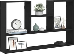 VidaXL Ράφι Τοίχου Μαύρη Δρυς 99 x 15 x 60 εκ. από Τεχνητό Ξύλο