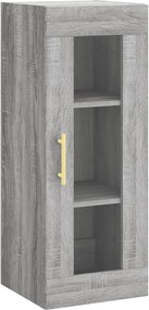 vidaXL Ντουλάπι Τοίχου Γκρι Sonoma 34,5 x 34 x 90 εκ.