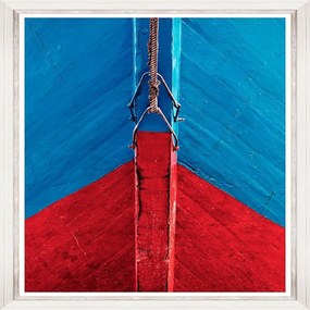 Κάδρο Boat Bow Ii Fa13352 70X100Cm Blue-Red Mindthegap Τετράγωνοι Wood