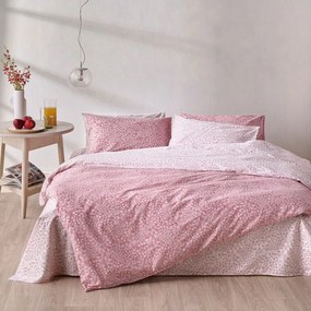 Σεντόνια Dalida 20 (Σετ 3τμχ) Dusty Pink-White Kentia Μονό 160x270cm 100% Βαμβάκι